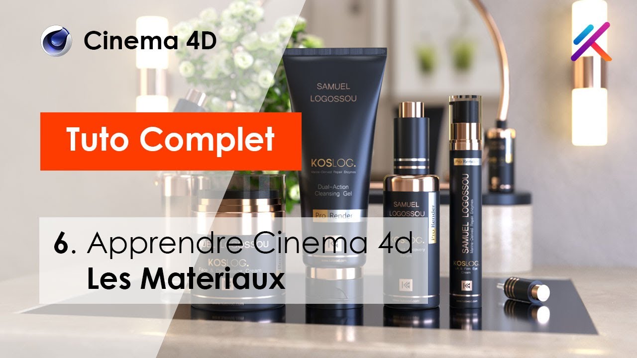 Tuto Cinema 4D : Les Matériaux (Partie 6)