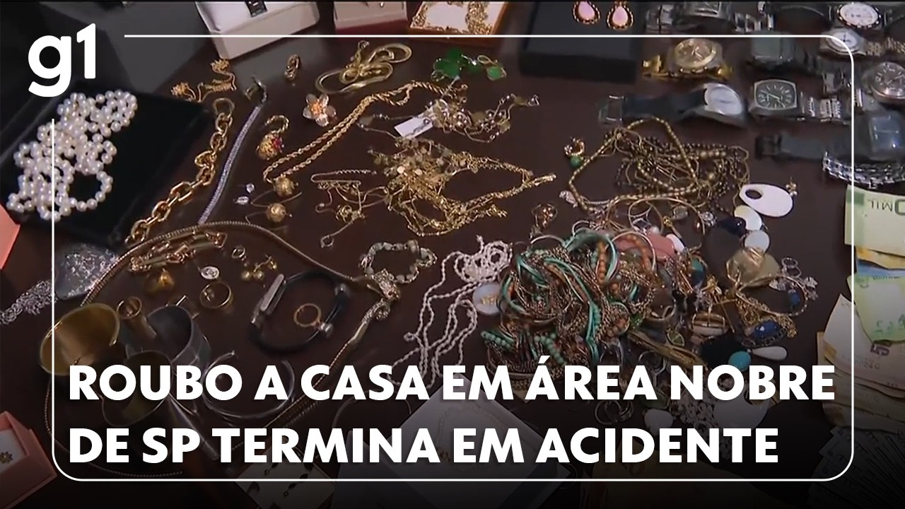Perseguição após roubo a casa em área nobre de SP termina em acidente