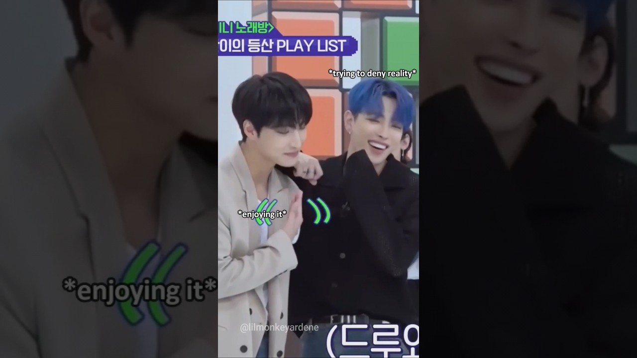 Hongjoong has no problem kissing strangers but when it comes to Seonghwa... 🤭💕 #ateez #seongjoong