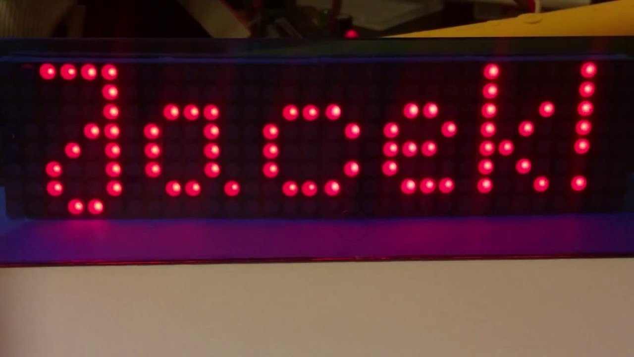 Max7219 led matrix avr c
