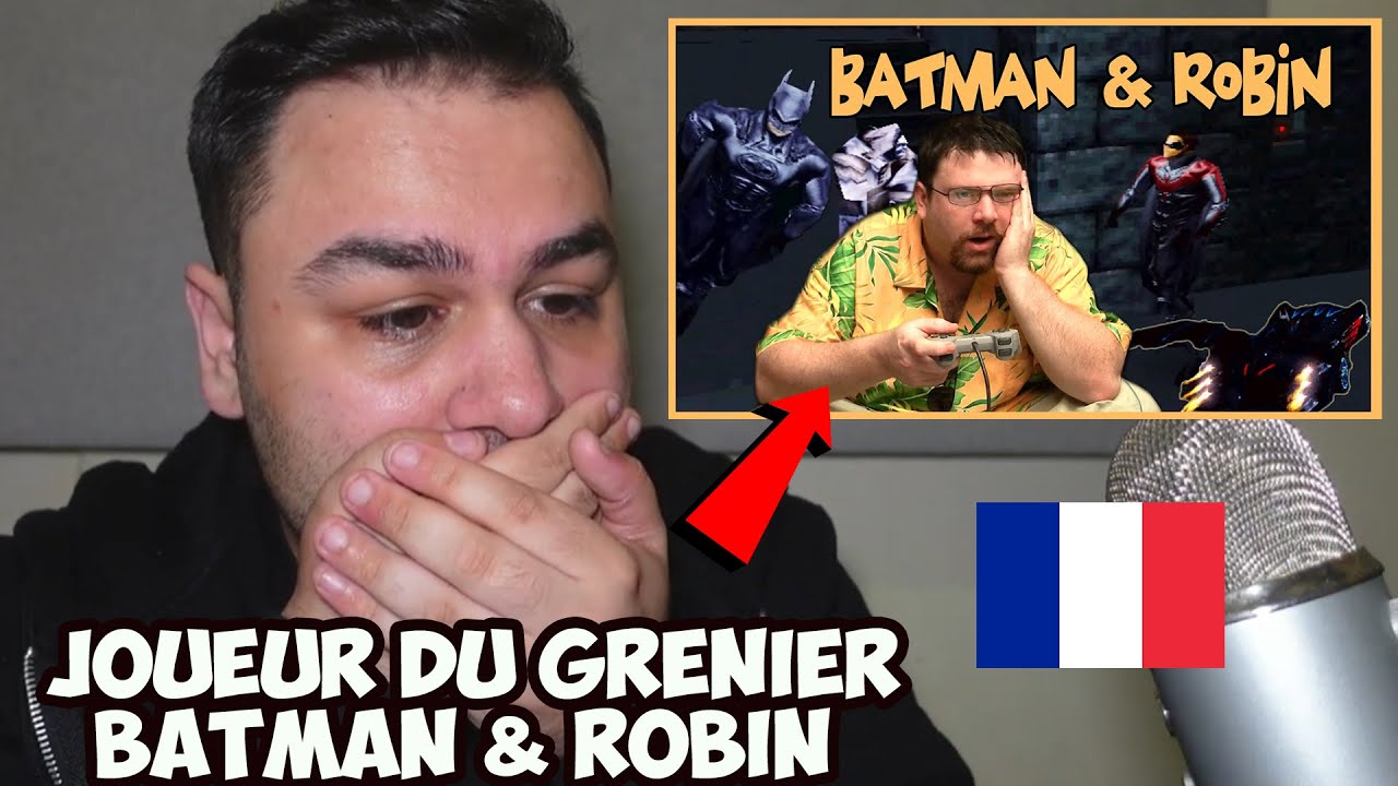 British Reaction To Gamer of the attic - Batman & Robin - Playstation (Joueur Du Grenier)