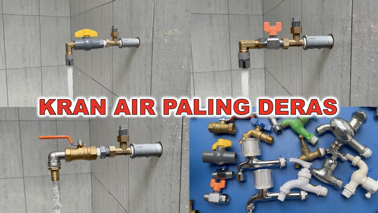 Ini KRAN/ KERAN MURAH yang paling deras mengalirkan air, semburan air kencang. Water tap/faucet test