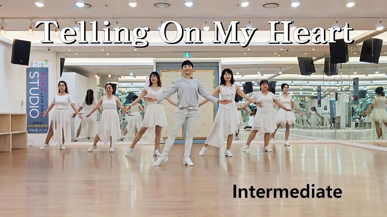 Telling On My Heart Line Dance (Intermediate)