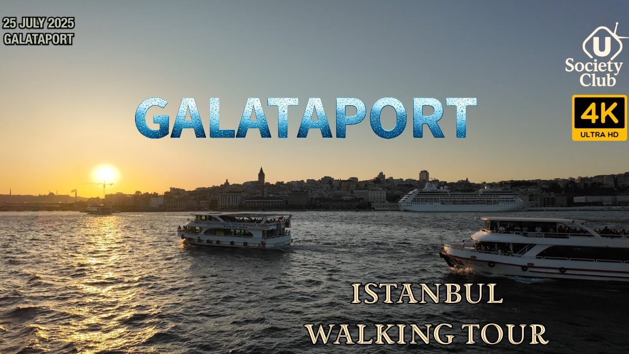 Galataport by Sea Shuttle | The Coolest Walking Tour in Istanbul 4K #istanbul  2025 #turkey y