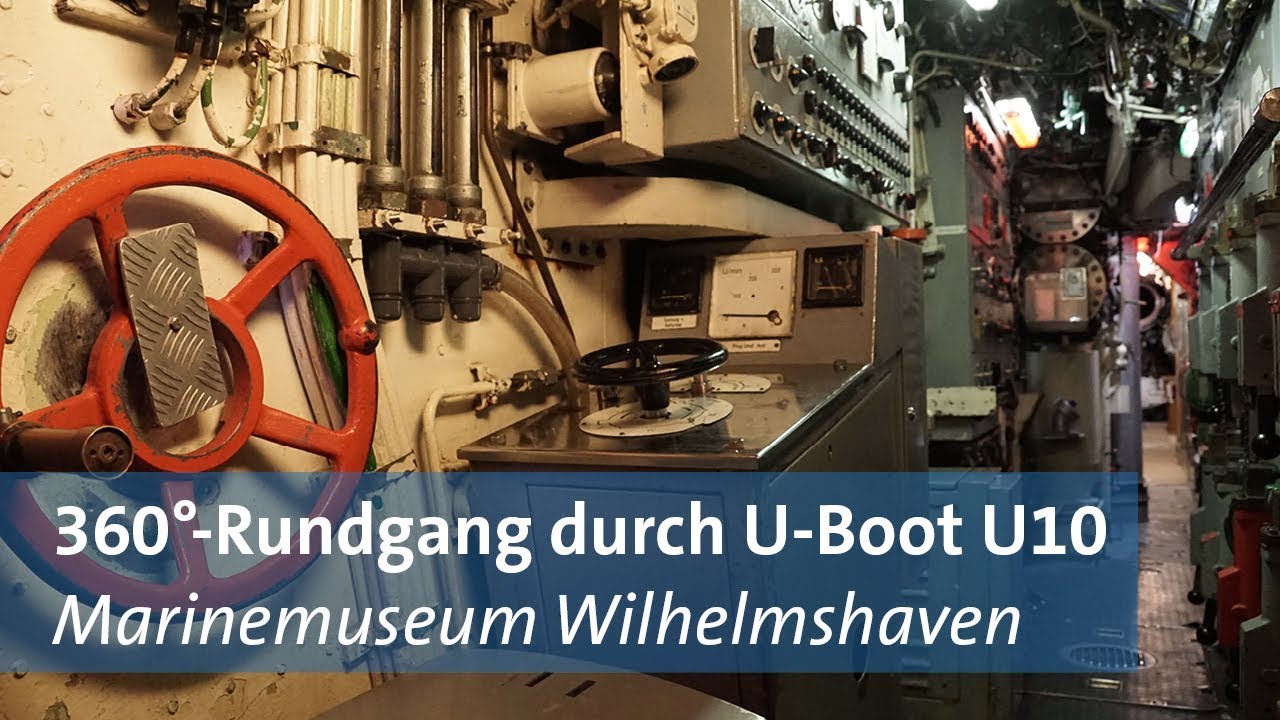 360°-Rundgang durch U-Boot U10