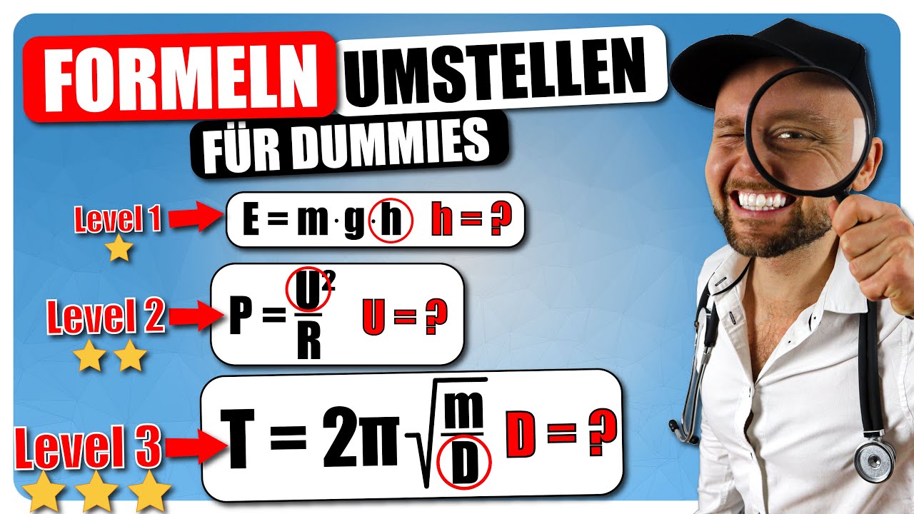 FORMELN umstellen für DUMMIES || Einfach erklärt - Von leicht bis schwer