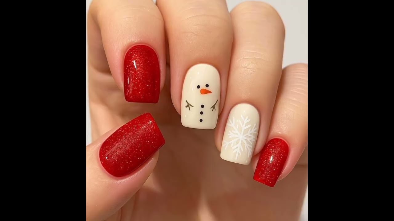 #acrylic #acrylicnails #nails #nailart #christmasnails #newyear #2026