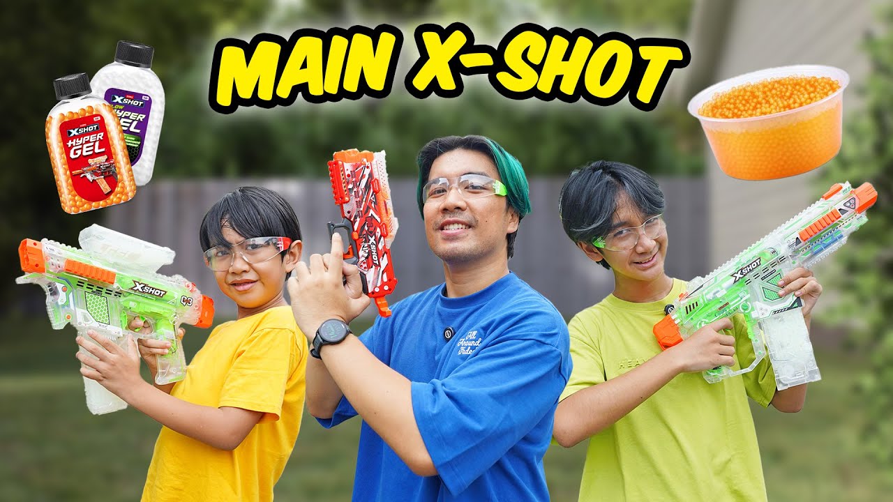 Challenge Main X-Shot Hyper Gel Seru Banget!! - Keluarga Ziyan