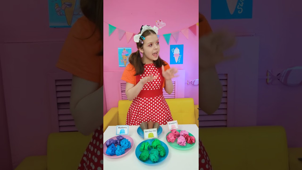 🛍️ DIY Paper Ice Cream Store Game #kids #crafts