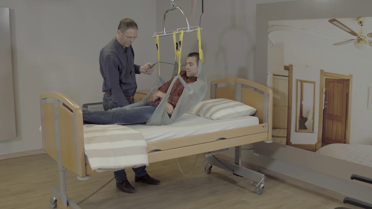Handi-Move : use of the double amputee sling (for people with a double amputation above the knee)