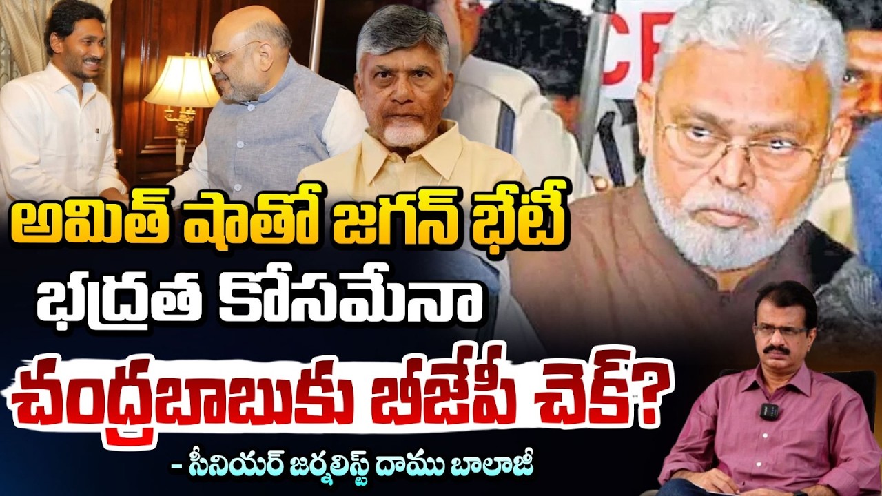 అమిత్ షా తో జగన్ భేటీ భద్రత కోసమేనా? | BJP Check to Chandrababu | YS Jagan Plan? | Daamu Balaji