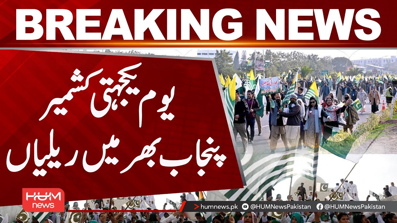 ashmir Solidarity Day: Rallies Held Across Punjab | Hum News | Pakistan