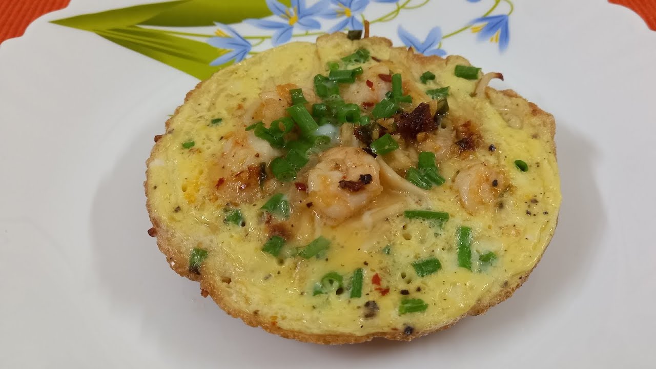 Breakfast/Evening snack... Egg and Prawn Recipe.. #food #cooking #india #recipe #easyrecipe #foodie 