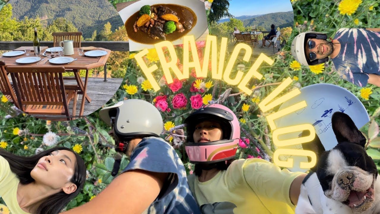 France vlog🇫🇷 Road trip crossing 3 regions,  Chablis village yummy Boeuf Bourguignon, Electric Moto🌻