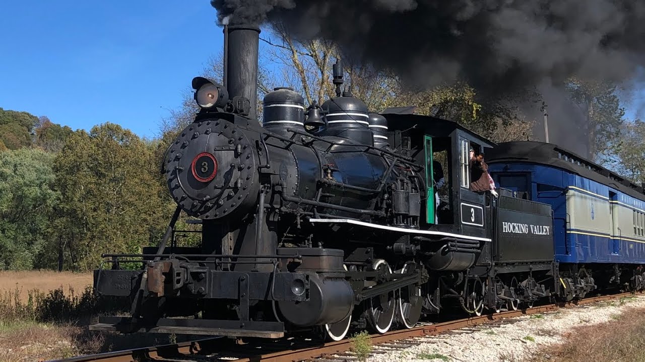 [4K] Hocking Valley Scenic Railway Ohio Steam Train