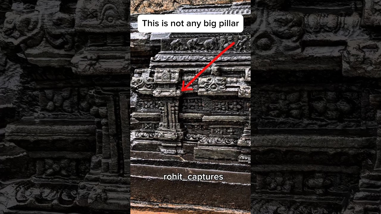 Small carvings are just amazing 🤩 #hampi #shorts #ytshorts