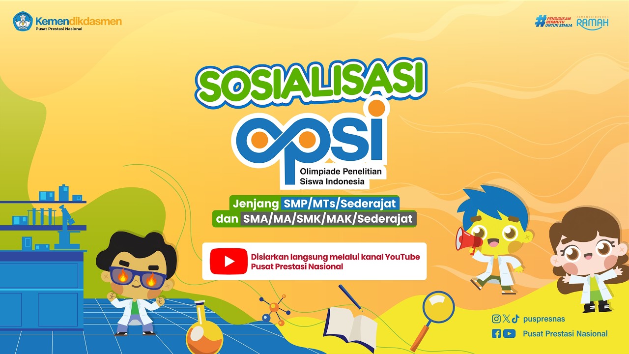 Sosialisasi Olimpiade Penelitian Siswa Indonesia (OPSI) 2026