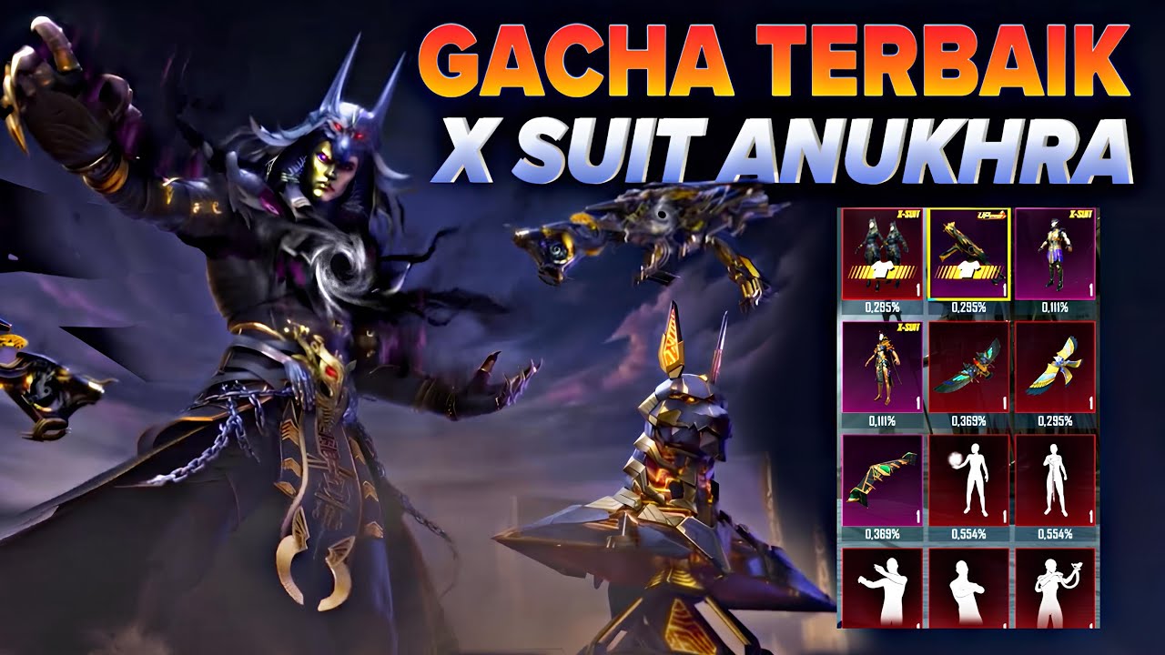 GACHA TERBAIK X-SUIT ANUKHRA DAN PHARAOH | PUBG MOBILE INDONESIA