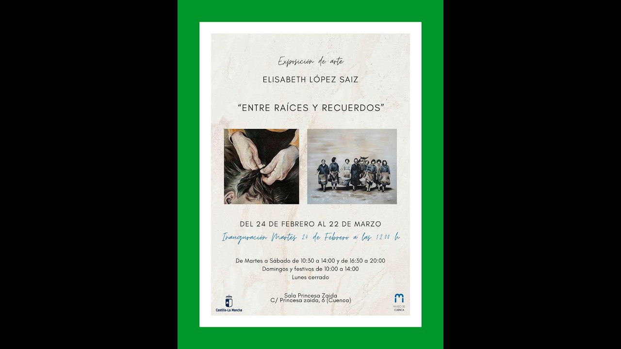 INAGURACIÓN EXPOSICIÓN ENTRE RAICES Y RECUERDOS DE ELISABETH SAIZ SALA PRINCESA MUSEO CUENCA