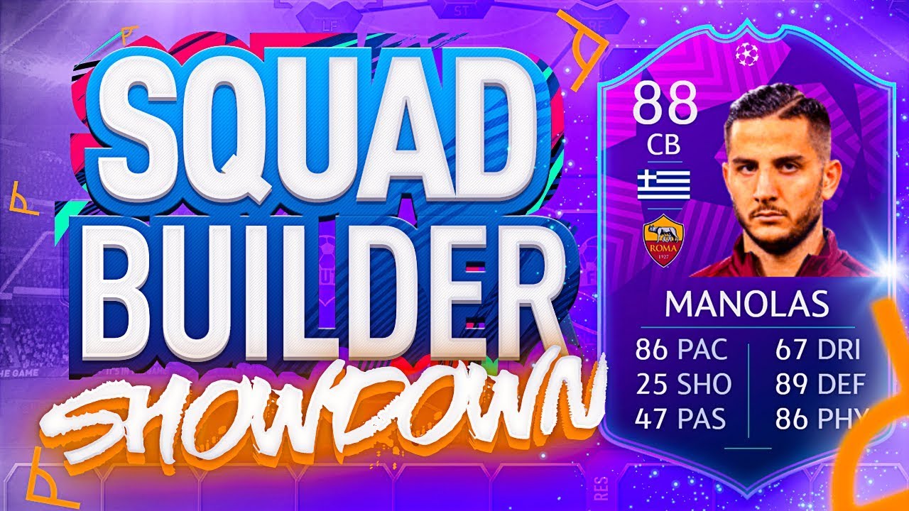 FIFA 19 SQUAD BUILDER SHOWDOWN!!! UCL MOMENTS MANOLAS!!! 88 Rated Champions League Special Card
