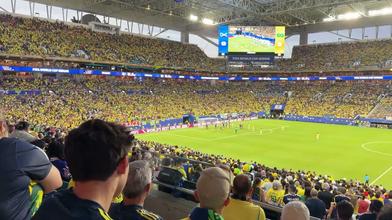Final Moments of Brazil 🇧🇷 vs Scotland 🏴 | Incredible Stadium Atmosphere! ⚽🔥