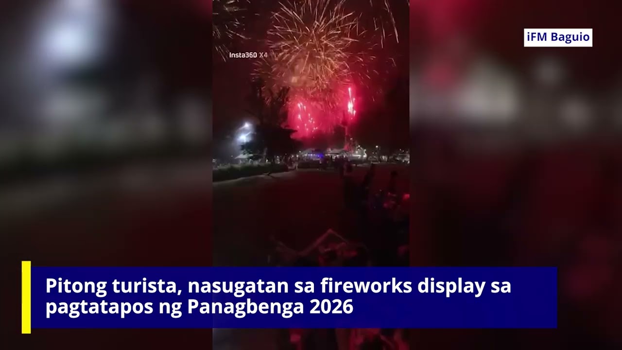 Pitong turista, nasugatan sa fireworks display sa pagtatapos ng Panagbenga 2026