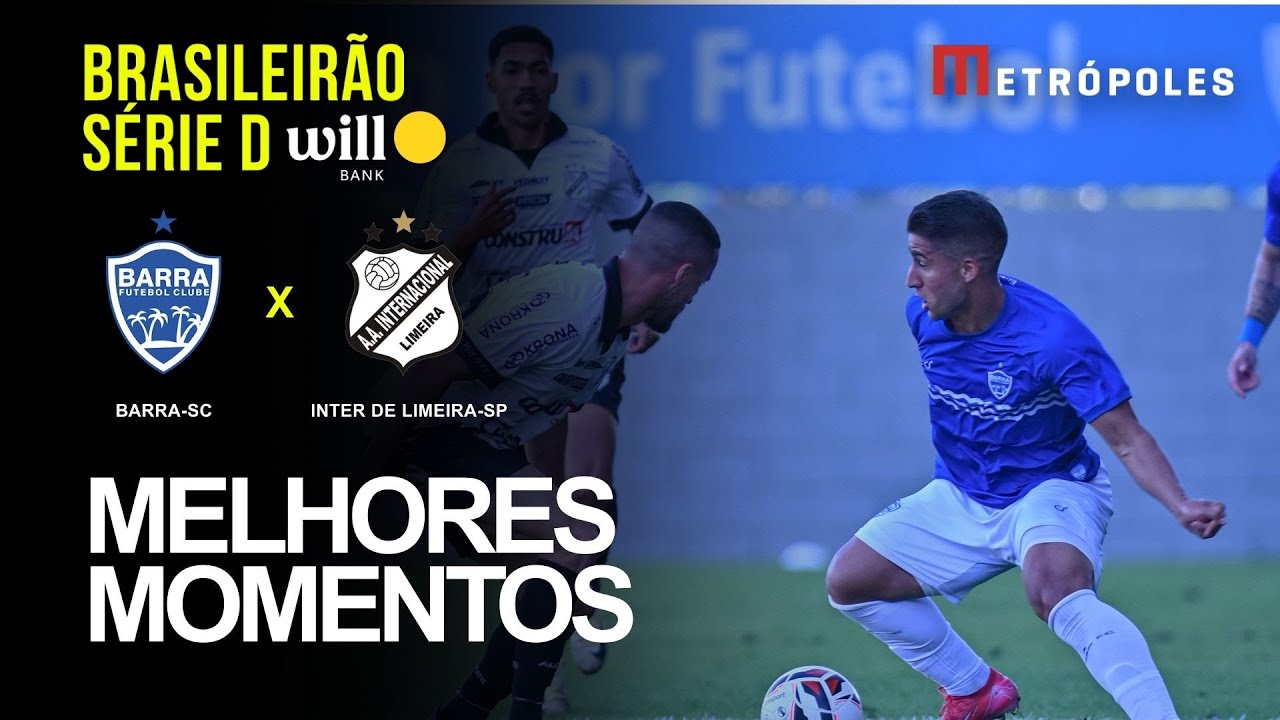 Confira melhores momentos de BARRA-SC 2 X 0 INTER DE LIMEIRA-SP pelo Brasileir&atilde;o S&eacute;rie D Will Bank