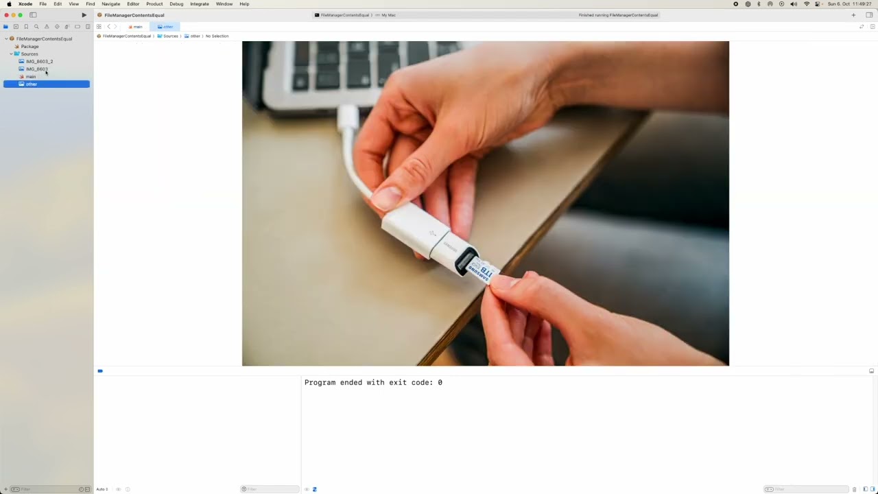#153 Swift Programming - FileManager Content Equals