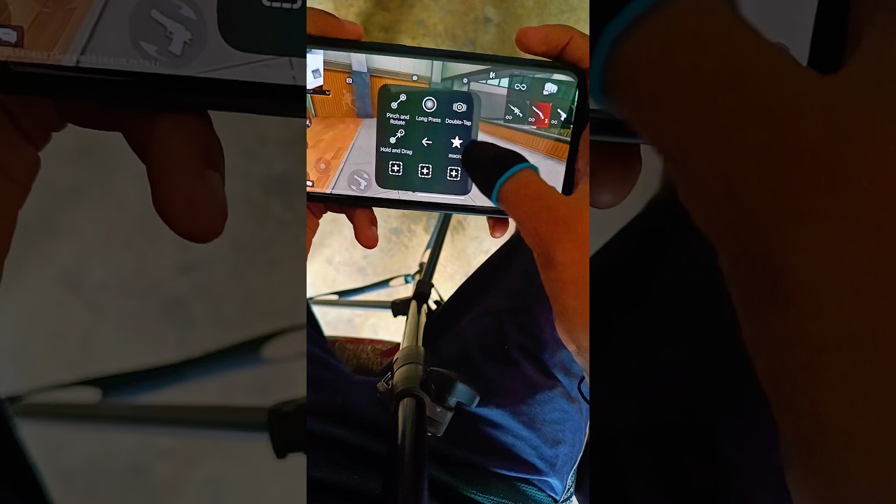 How to use ￼Macro in iPhone for free fire ￼🔥 #rdx #freefire #macro #iphone #use #headshot ￼
