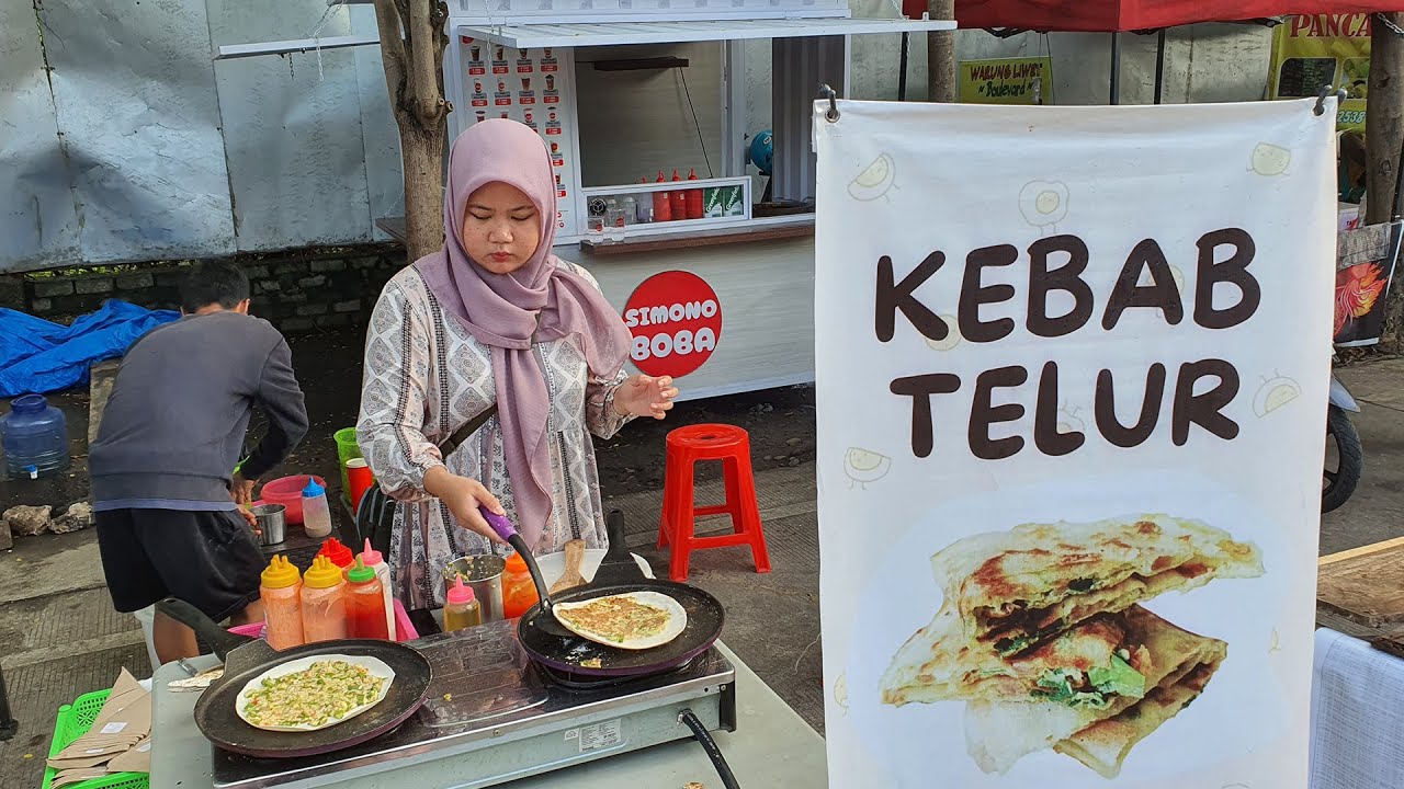 KEBAB TELUR HARGA 5000 RUPIAH | IDE JUALAN KEBAB MURAH UNTUNG BERLIPAT - STREET FOOD INDONESIA