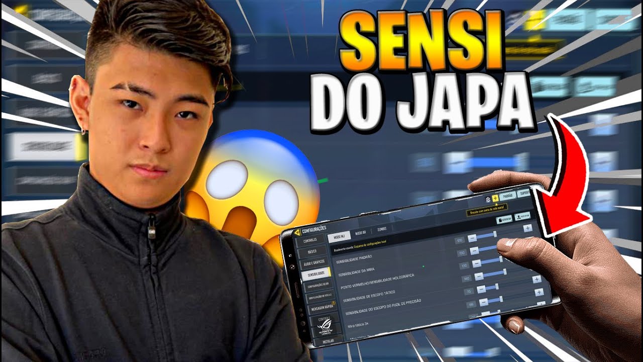 *USEI A  SENSIBILIDADE do JAPA e ME SURPREENDI!!* - melhor SENSIBILIDADE do COD MOBILE??