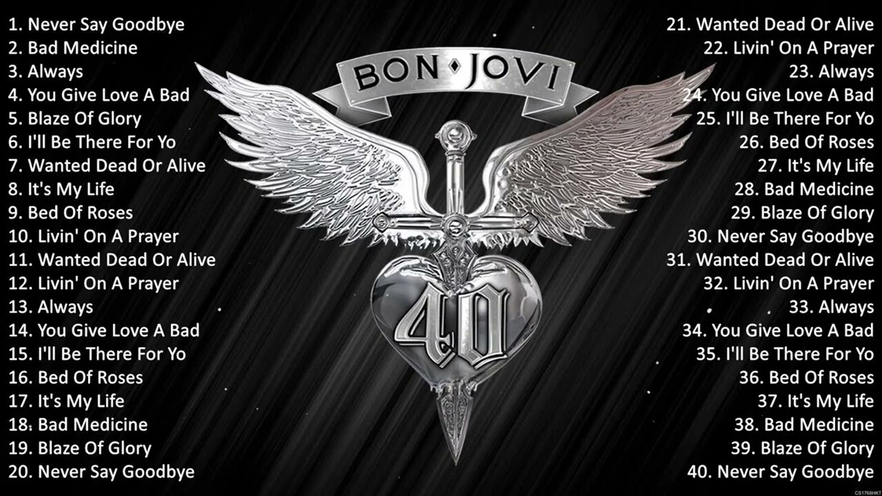 Bon Jovi Greatest Hits Full Album - Relive the Classic Rock Sound of the 80s and 90s