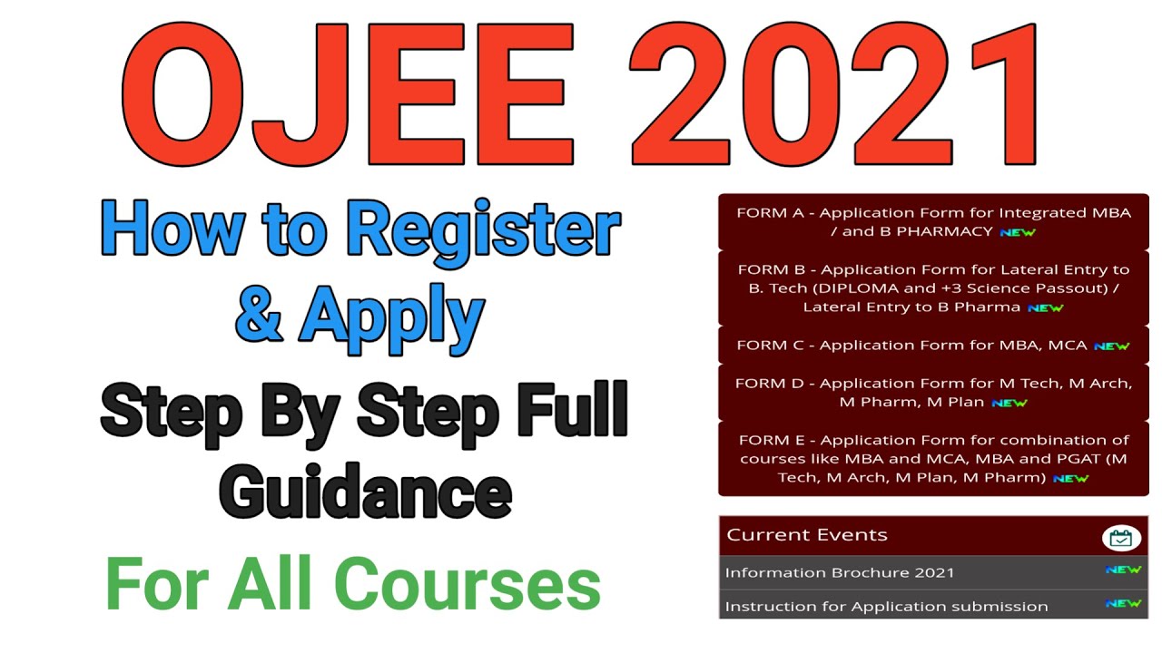 OJEE 2021 Application Form Fill-Up Online Step By Step Full Guidance | OJEE Latest Update #6 | #ojee
