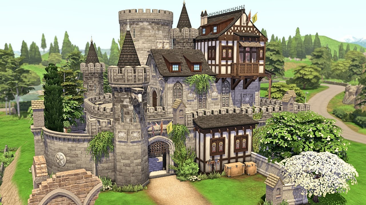Medieval Castle | The Sims 4 - Speed Build (NO CC)