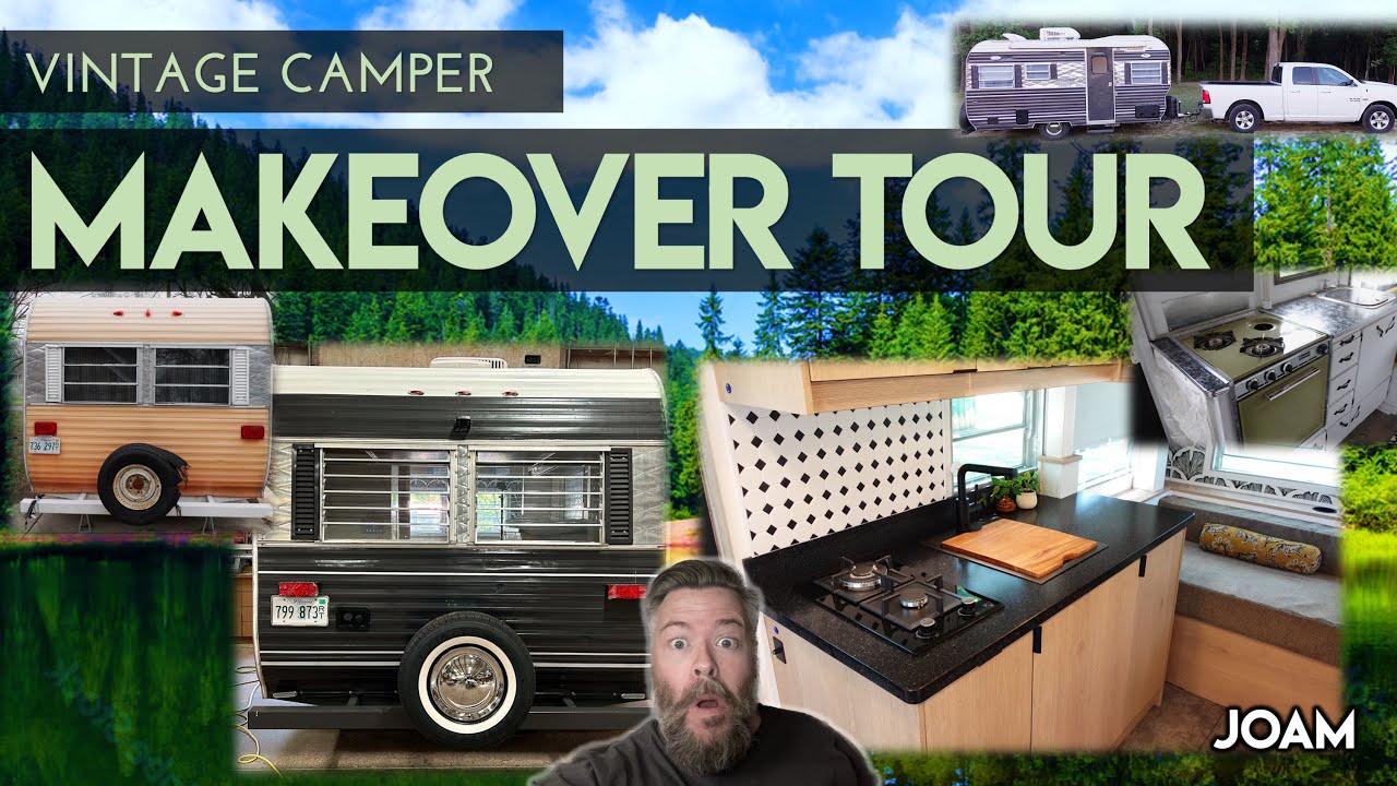 Vintage Modern Camper Makeover Tour - 16 ft 1967 Spencer Trail Blazer (You Won't Believe the Inside)