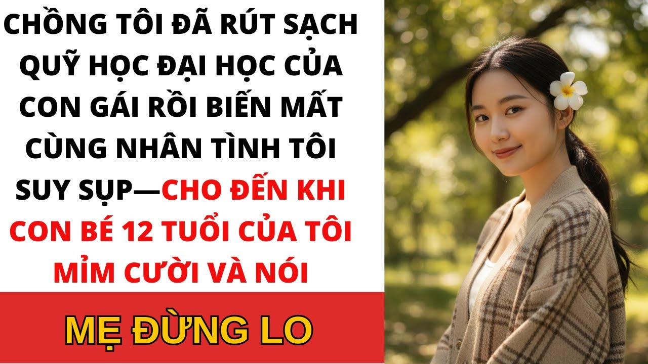 Chồng tôi đã lấy trộm tiền học phí đại học của con gái để chu cấp cho tình nhân