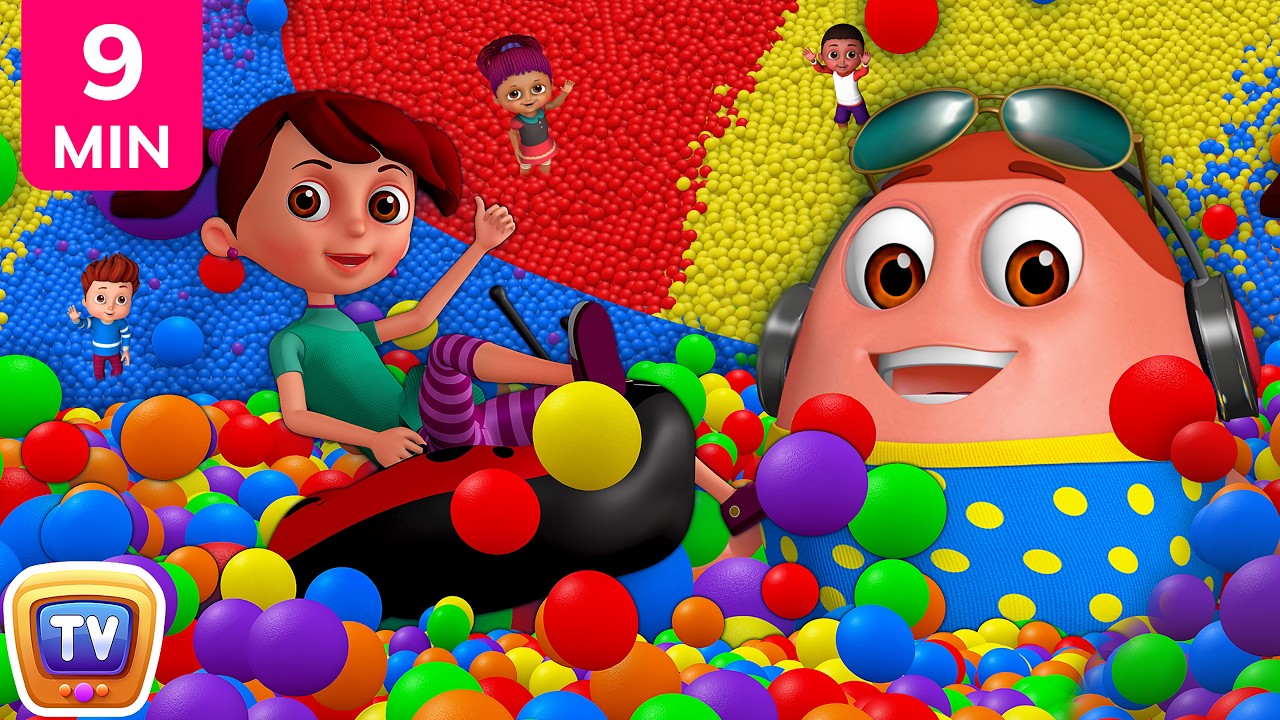 Learn Colours, Alphabets & Numbers | Surprise Eggs Ball Pit Show for Kids | ChuChu TV Funzone 3D