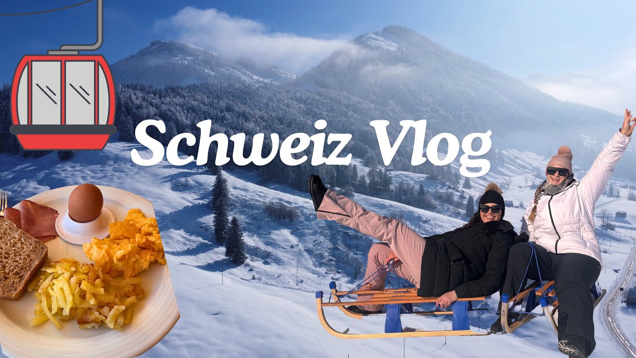 Winterwunderland Schweiz! ❄️ Frühstück auf dem Säntis & Schlitten-Spaß am Flumserberg