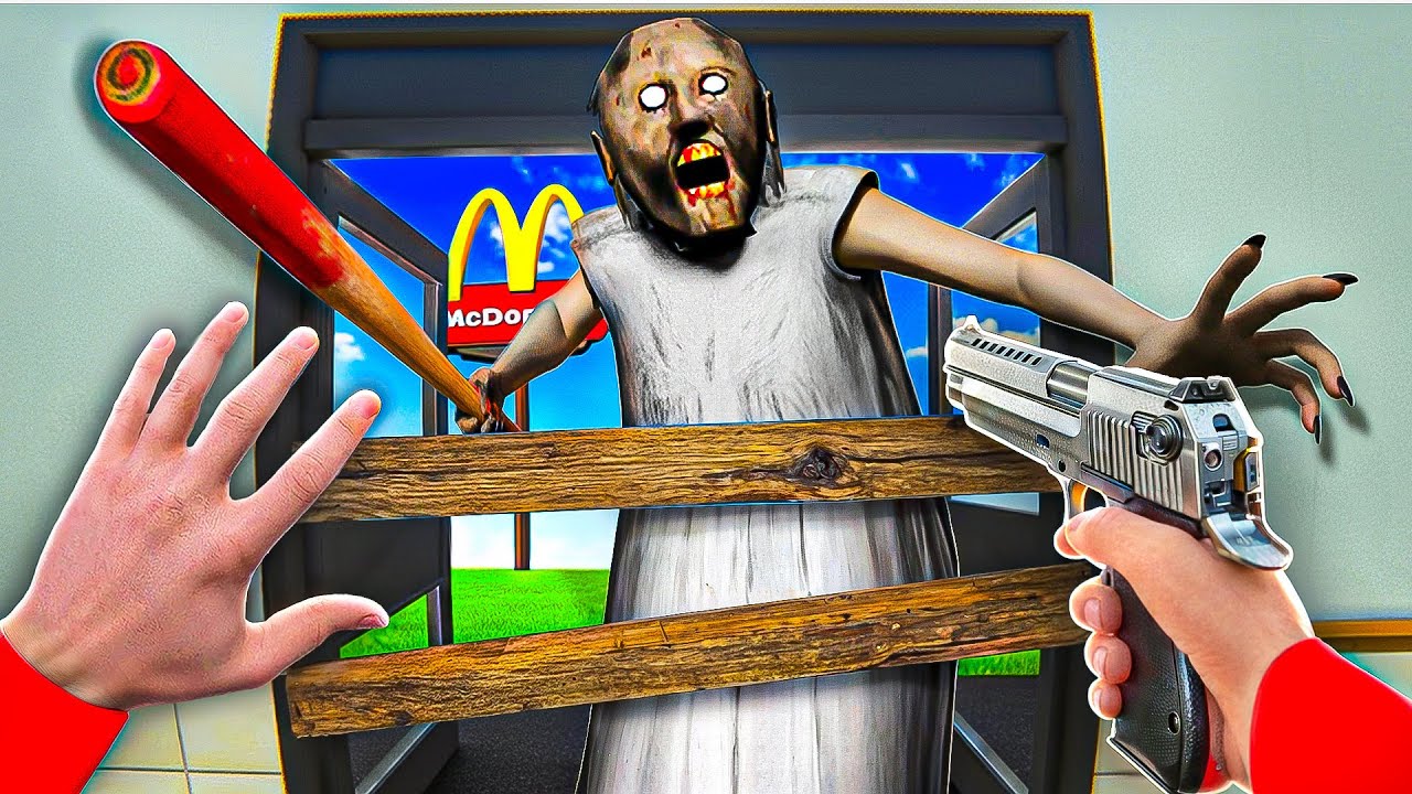Defending MCDONALD'S From Granny - Bonelab VR mods