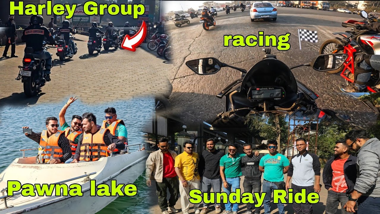Sunday Ride Pr Itni Sari Harley 🤯 || Full Power Ride 🔥 || Pawna lake 📍