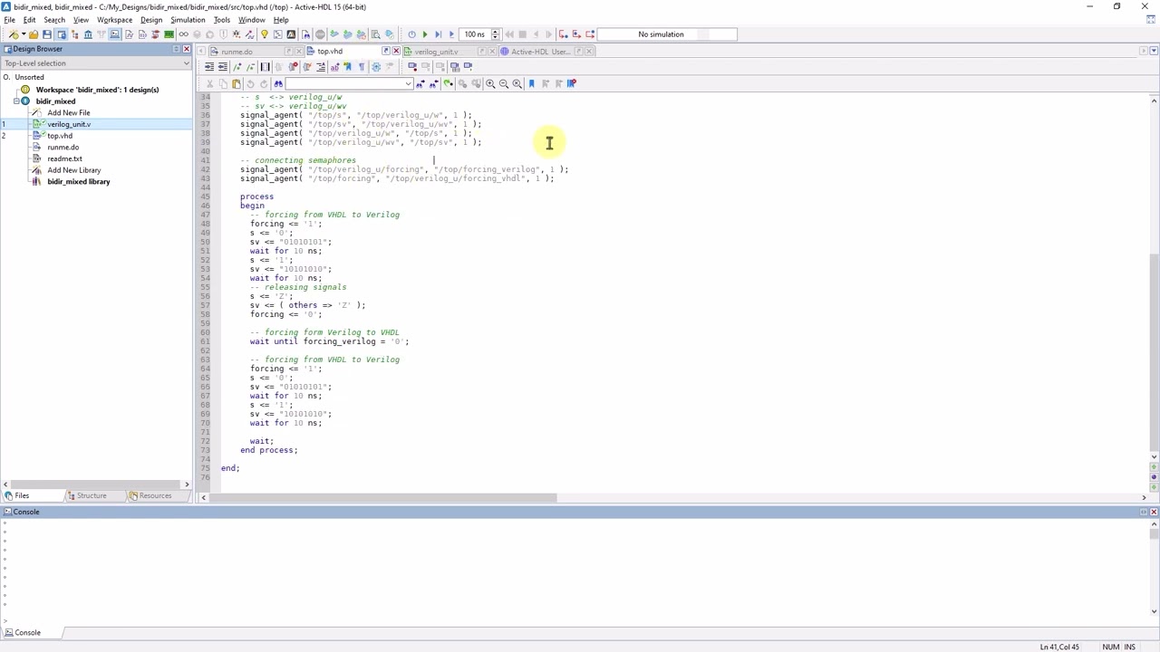 2.11 Active-HDL&trade;(v15) Debugging: Signal Agent