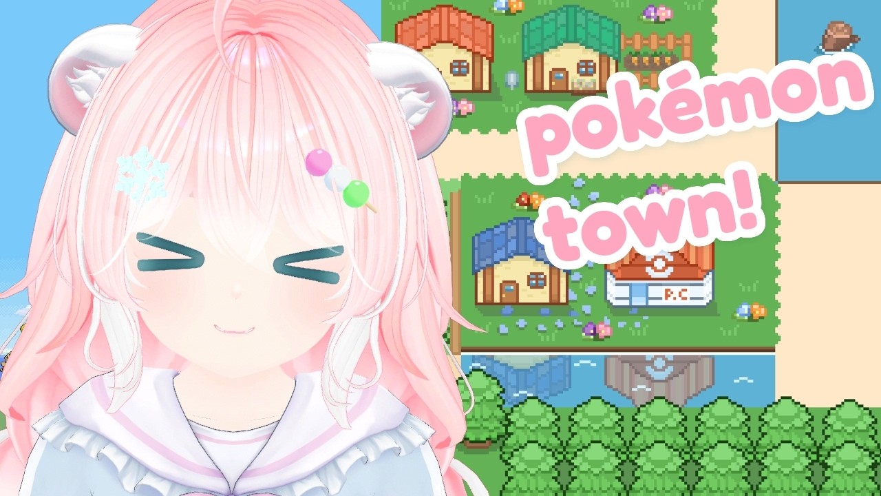 PIXEL ART 💕 Creating a Pokemon Town!! (final)