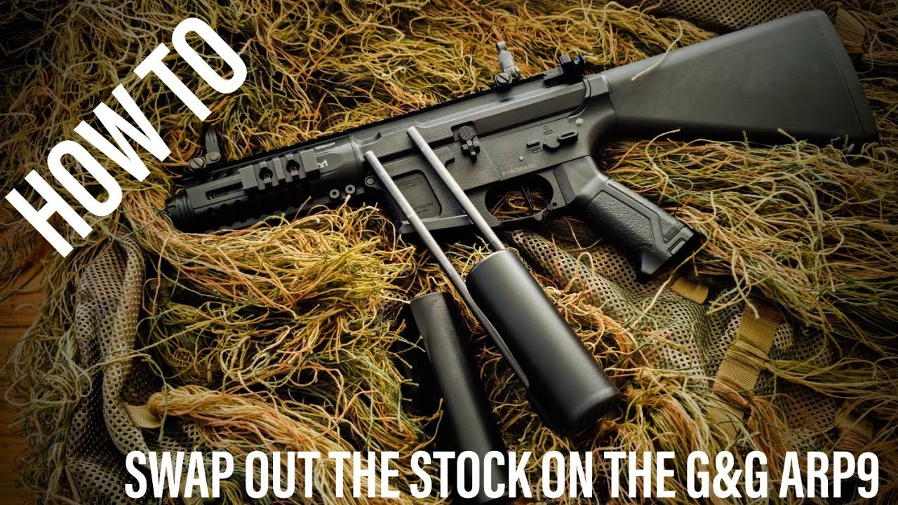 How to change the stock on your G&G ARP9. Get extra battery space and change the look.