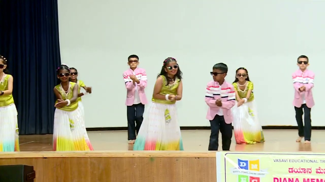 School Annual Day 2025-26. Golden Sparrow, dance by 3rd A students. #dance #performance #school