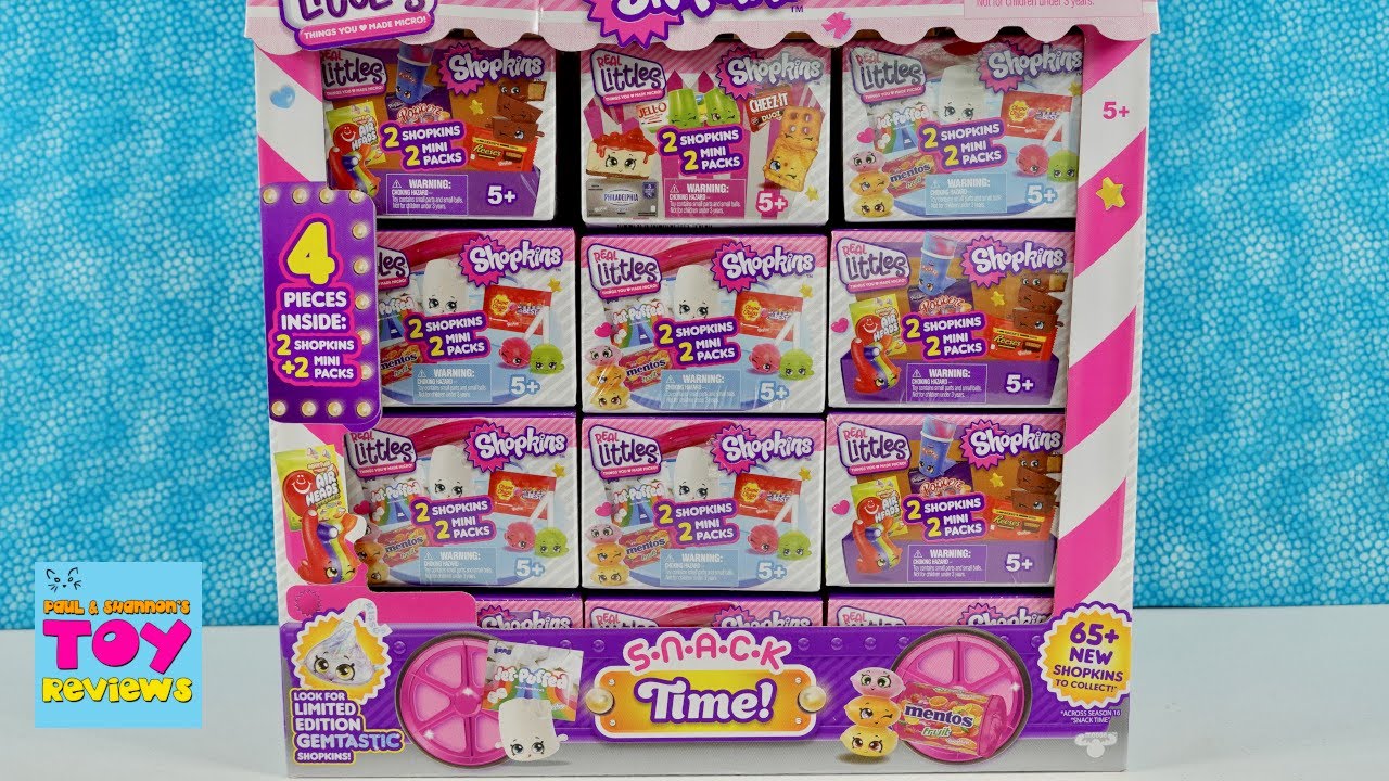 Обзор открытия фигурки-слепка Shopkins Snack Time Real Littles | PSToyReviews