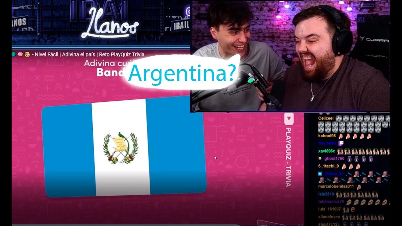 Ibai Reta a Karchez a Jugar Adivina los 50 Países por su Bandera