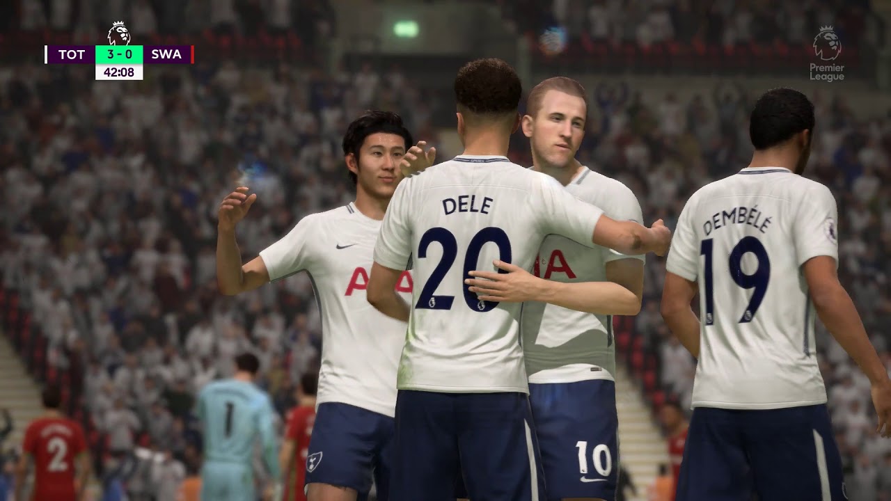 FIFA 18 Tottenham Career Mode #5 - PL Matches