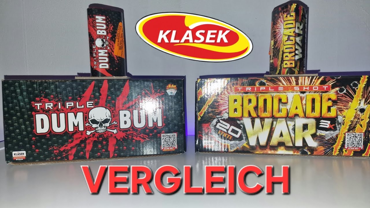 Triple DumBum & Triple Brocade War von Klasek im Vergleich