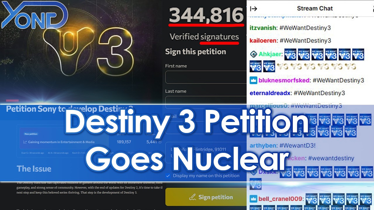 Фанаты завалили Sony петициями и просьбами о Destiny 3 после закрытия Destiny 2