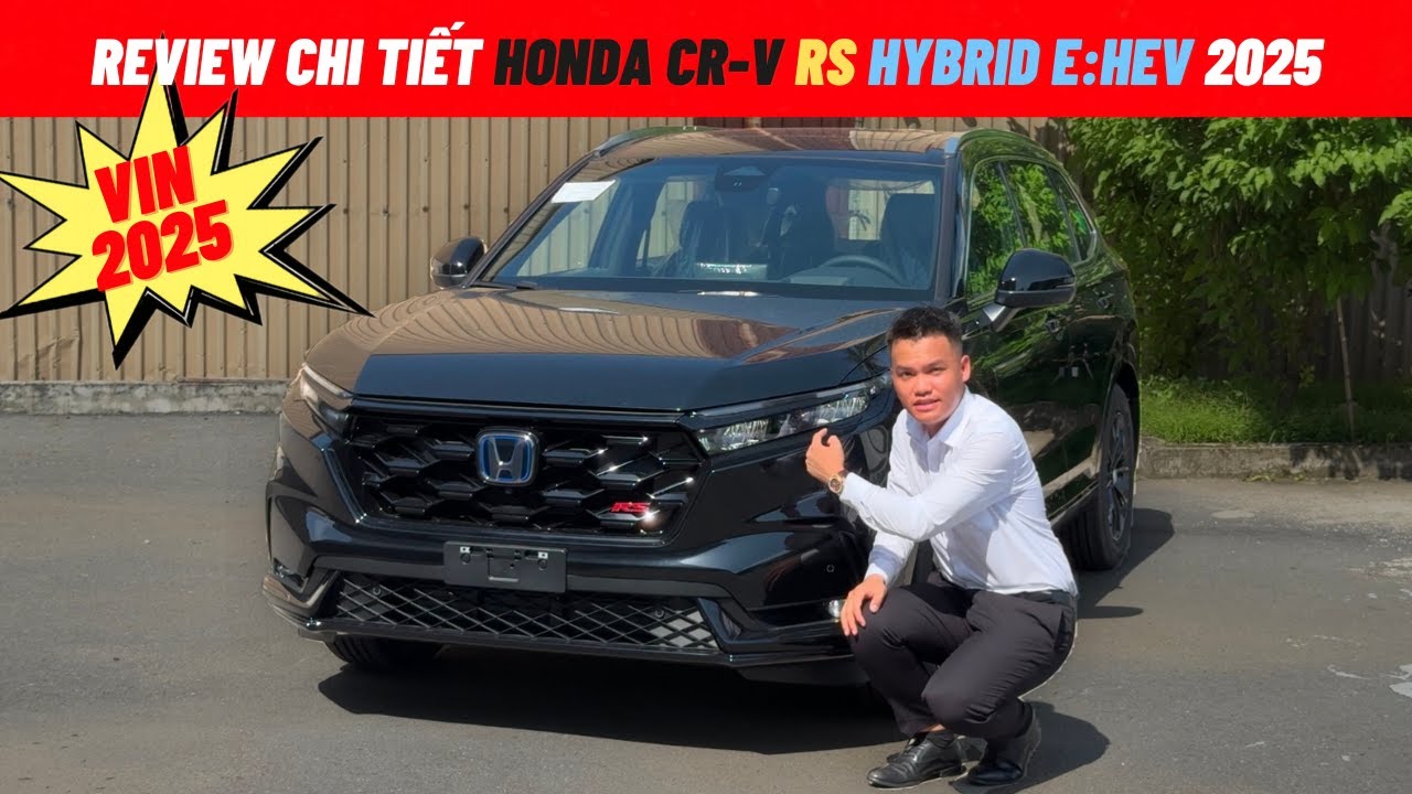 Chi tiết Honda CR-V Rs e:HEV 2025 | Honda CR-V Rs Hybrid màu Đen | Honda CR-V 2025 màu Đen | CR-V Rs
